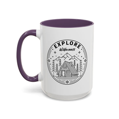Explore Wilderness - Color Accent Mug