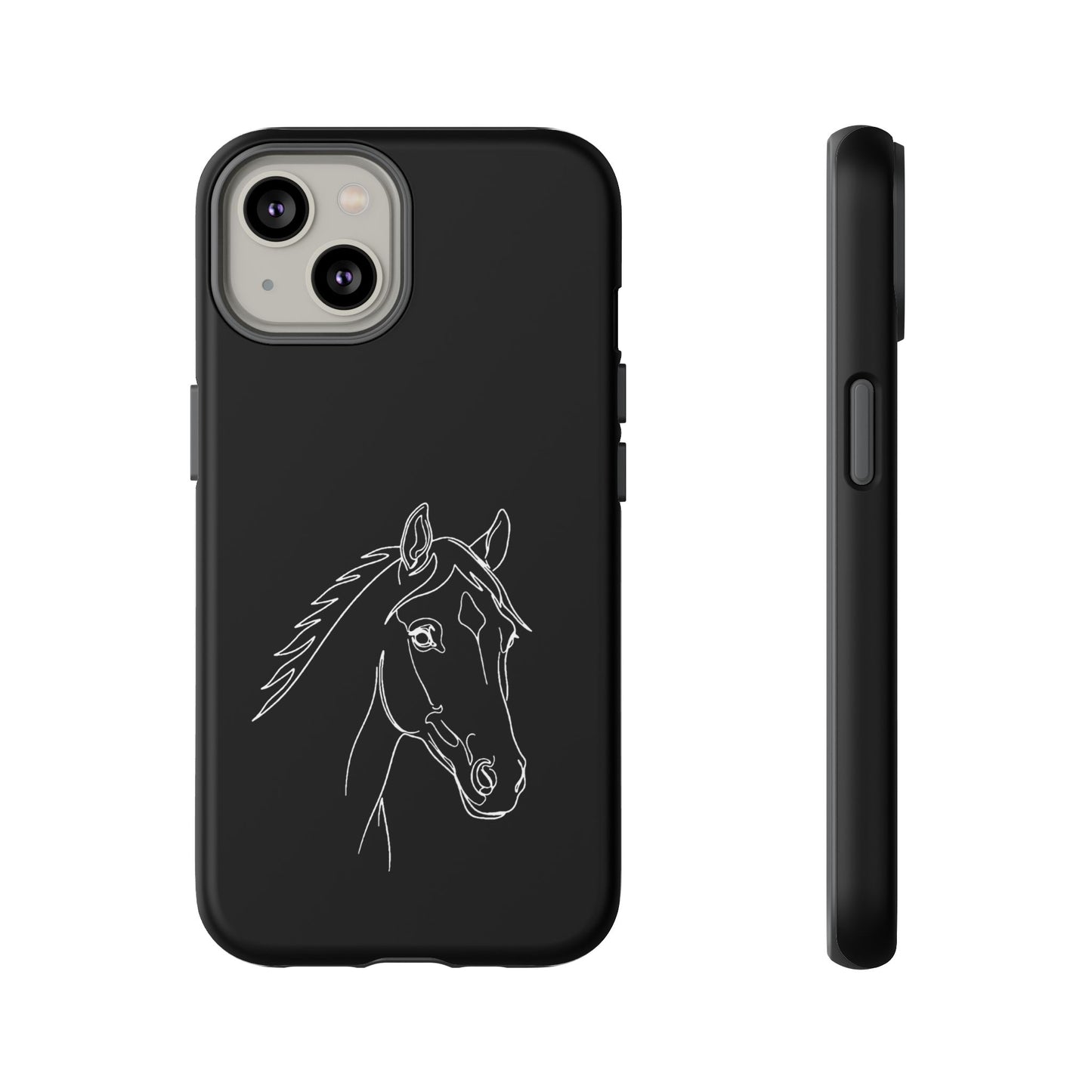 Horse Portrait Sketch - Tough Phone Case