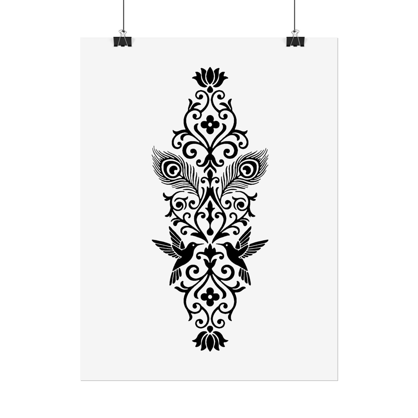 Hummingbird Soulmates - Rolled Poster