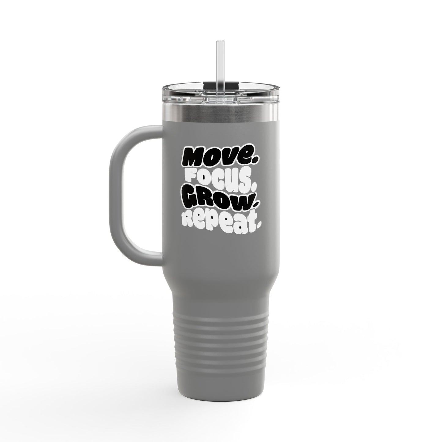 Move. Focus. Grow. Repeat. - Insulated Mug