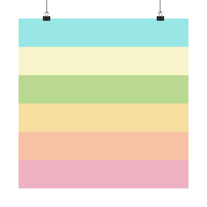 Pastel Stripes - Poster