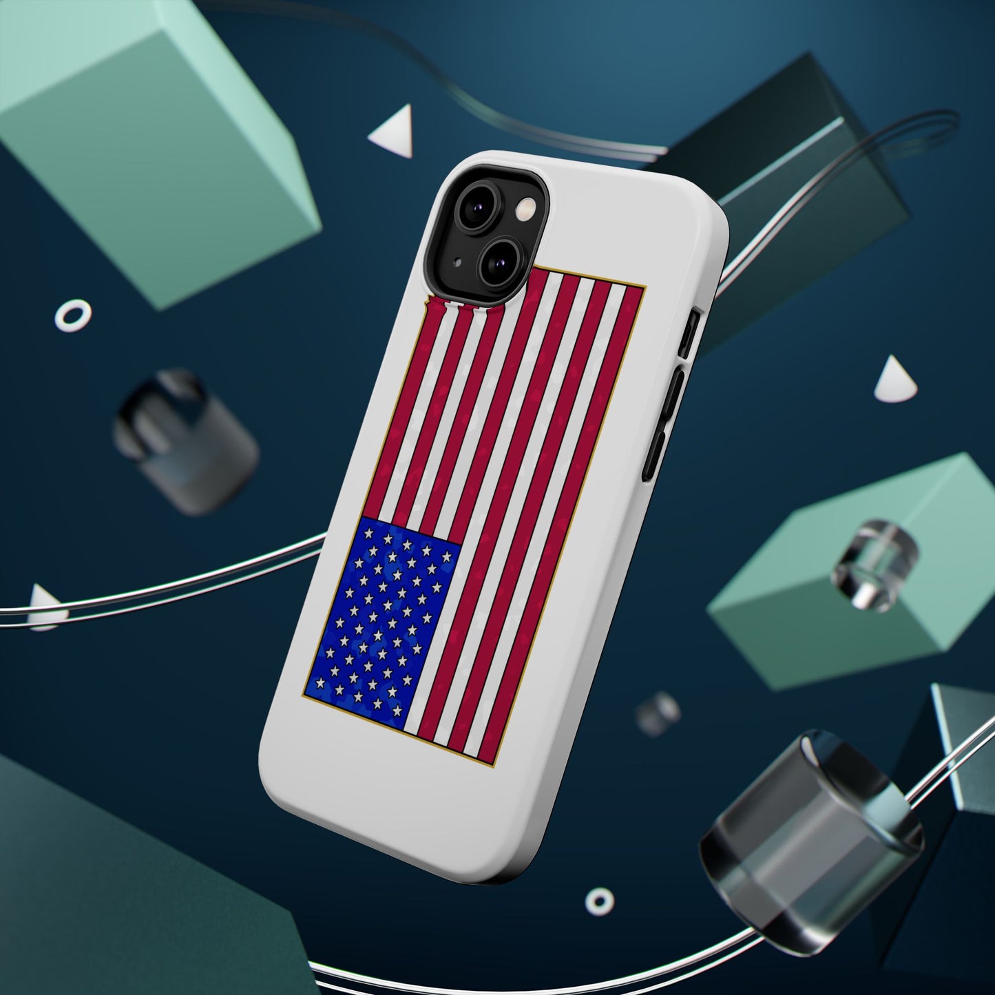 New Glory American Flag (Gold Edge Edition) - Magnetic Phone Case