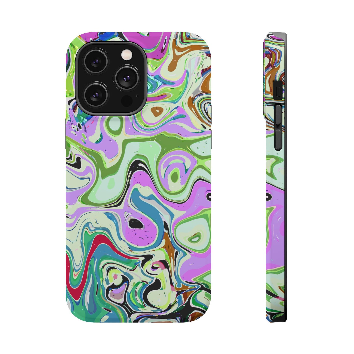 Vibrant Multi‑Color Swirl - Magnetic Phone Case