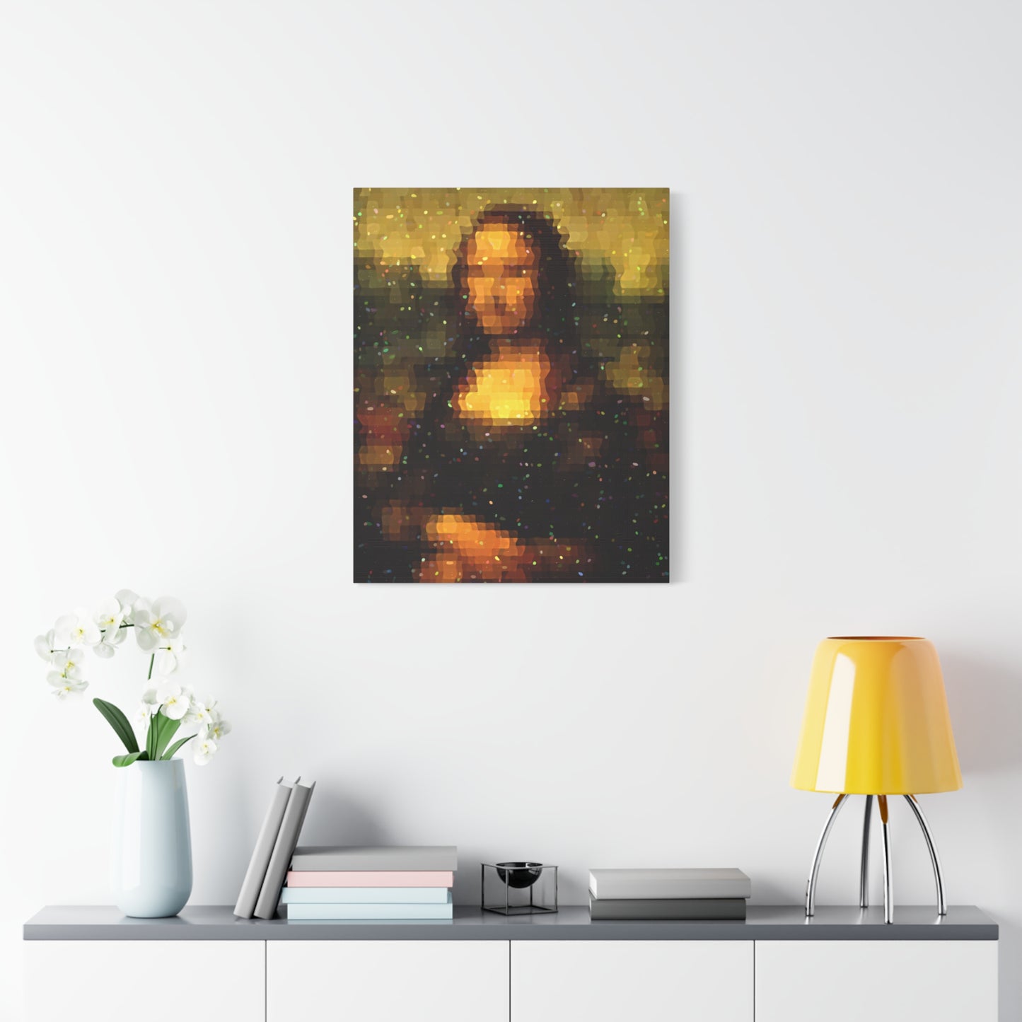 Pixel Muse — Silent Smile - Canvas