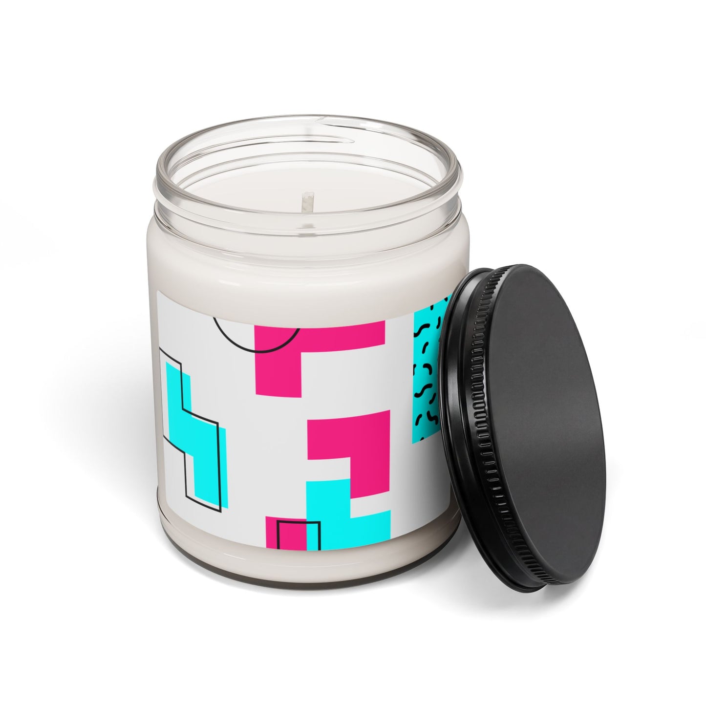 Retro Geometric Vibes - Scented Candle