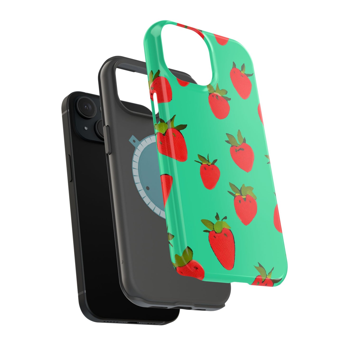 Strawberry Pattern - Magnetic Phone Case