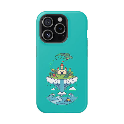 Floating Castle Dragon - Magical Fantasy Island - Magnetic Phone Case