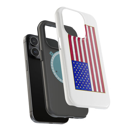 New Glory American Flag (Gold Edge Edition) - Magnetic Phone Case