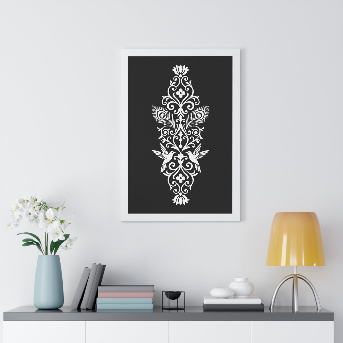 Hummingbird Soulmates - Framed Poster