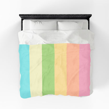 Pastel Stripes - Plush Blanket
