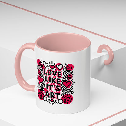 Love Like It’s Art - Color Accent Mug