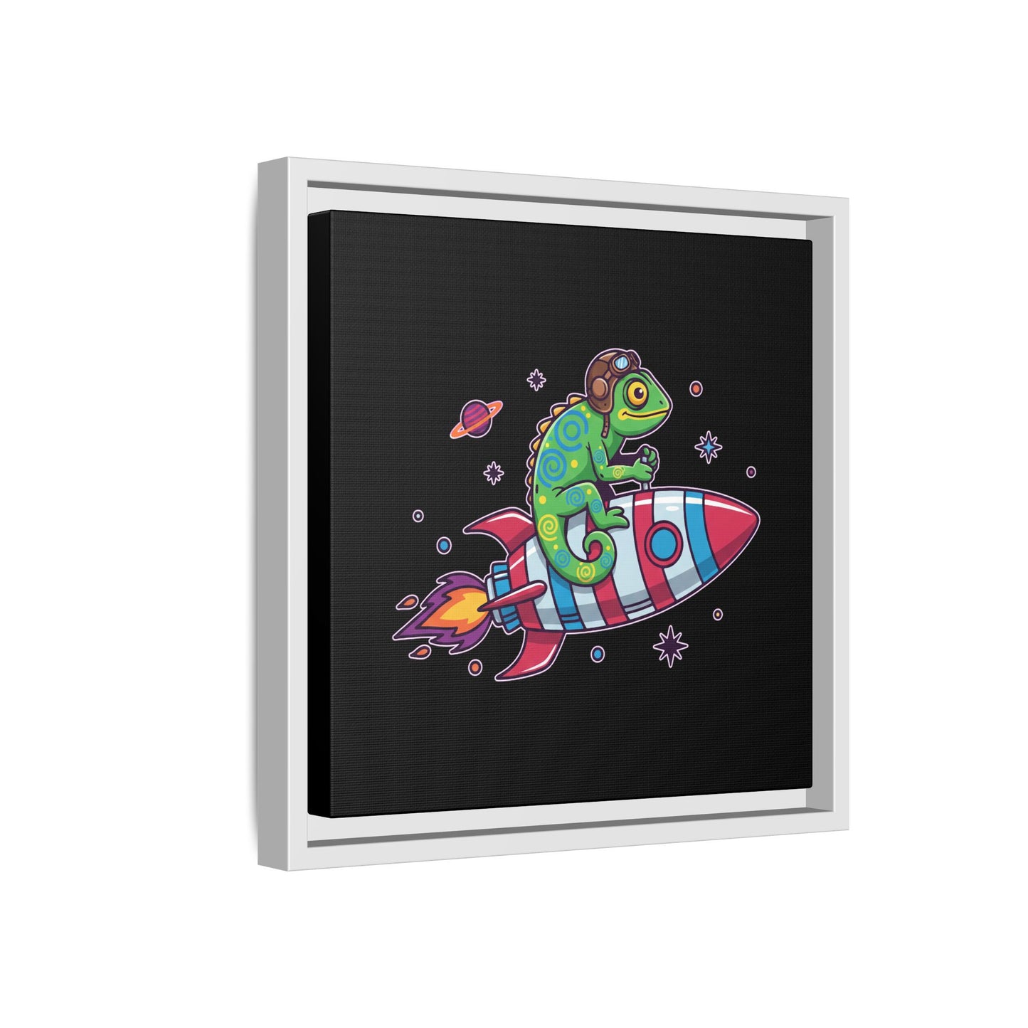 Cosmic Rider - Framed Canvas