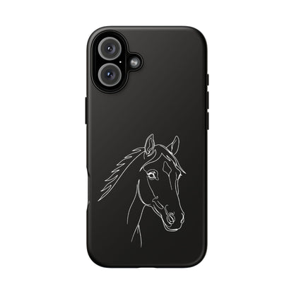 Horse Portrait Sketch - Tough Phone Case