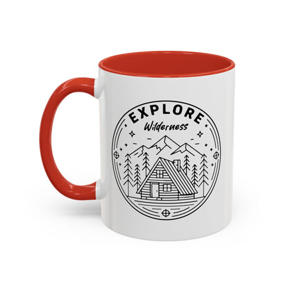 Explore Wilderness - Color Accent Mug