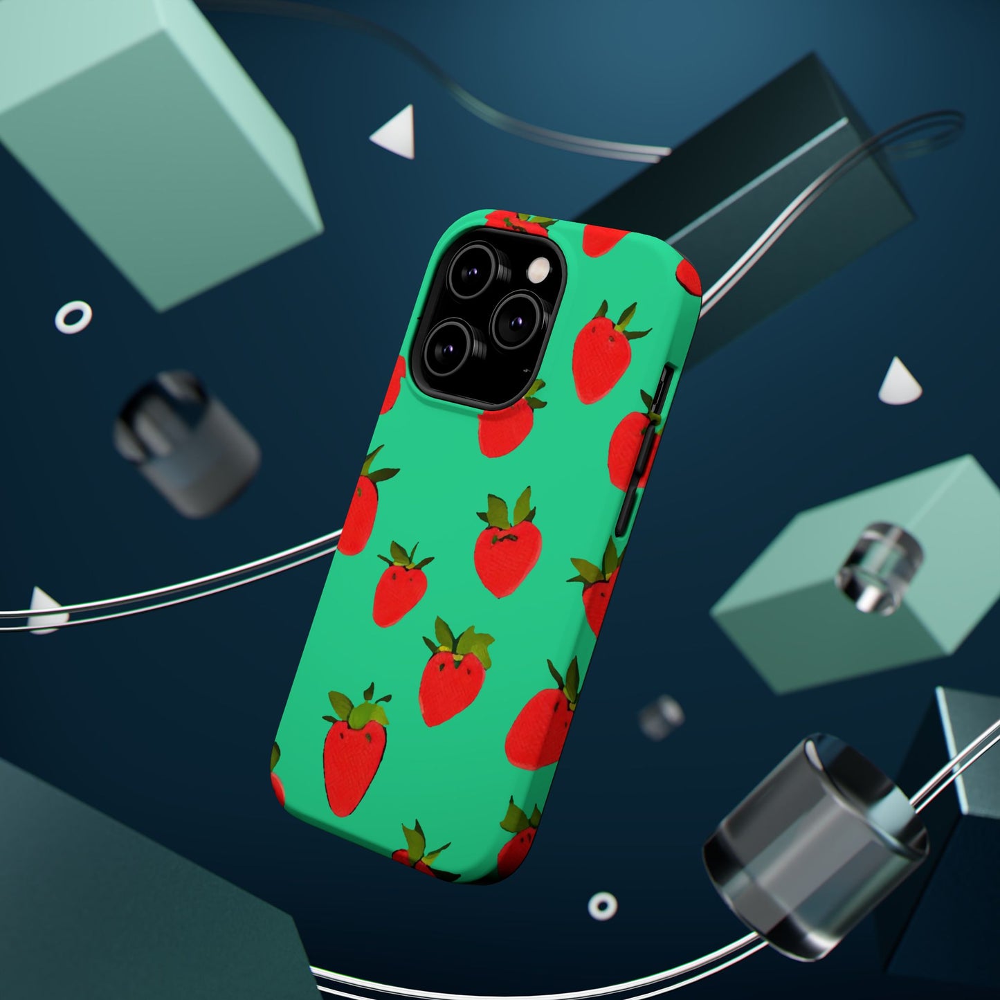 Strawberry Pattern - Magnetic Phone Case