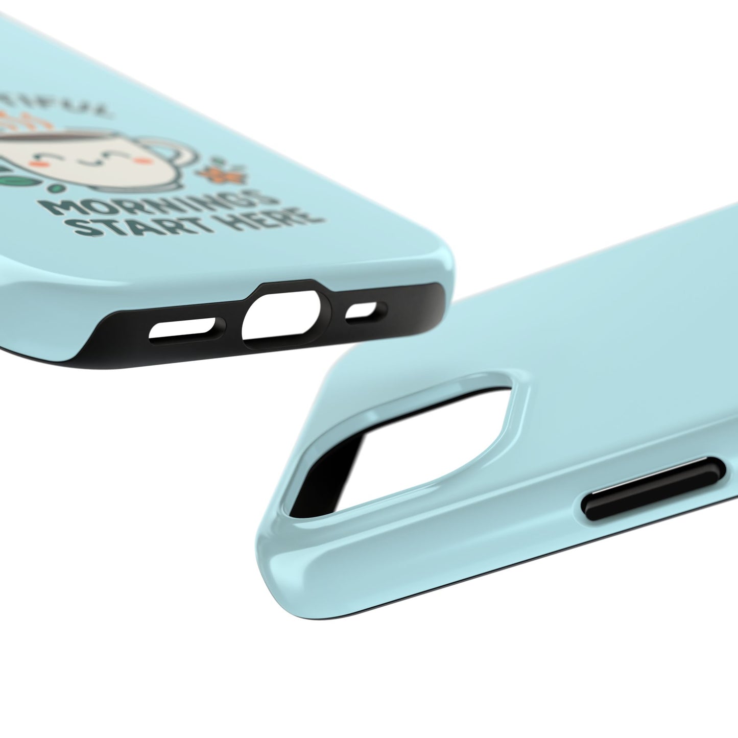 Brew-tiful Mornings Start Here - Phone Case