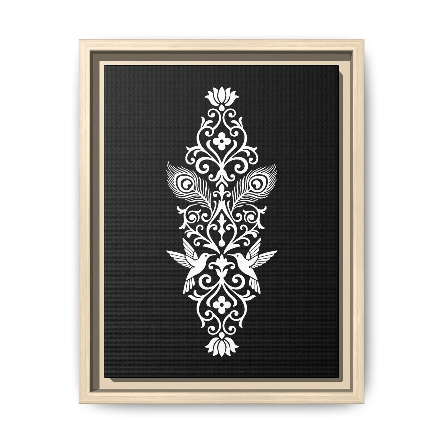 Hummingbird Soulmates - Framed Canvas