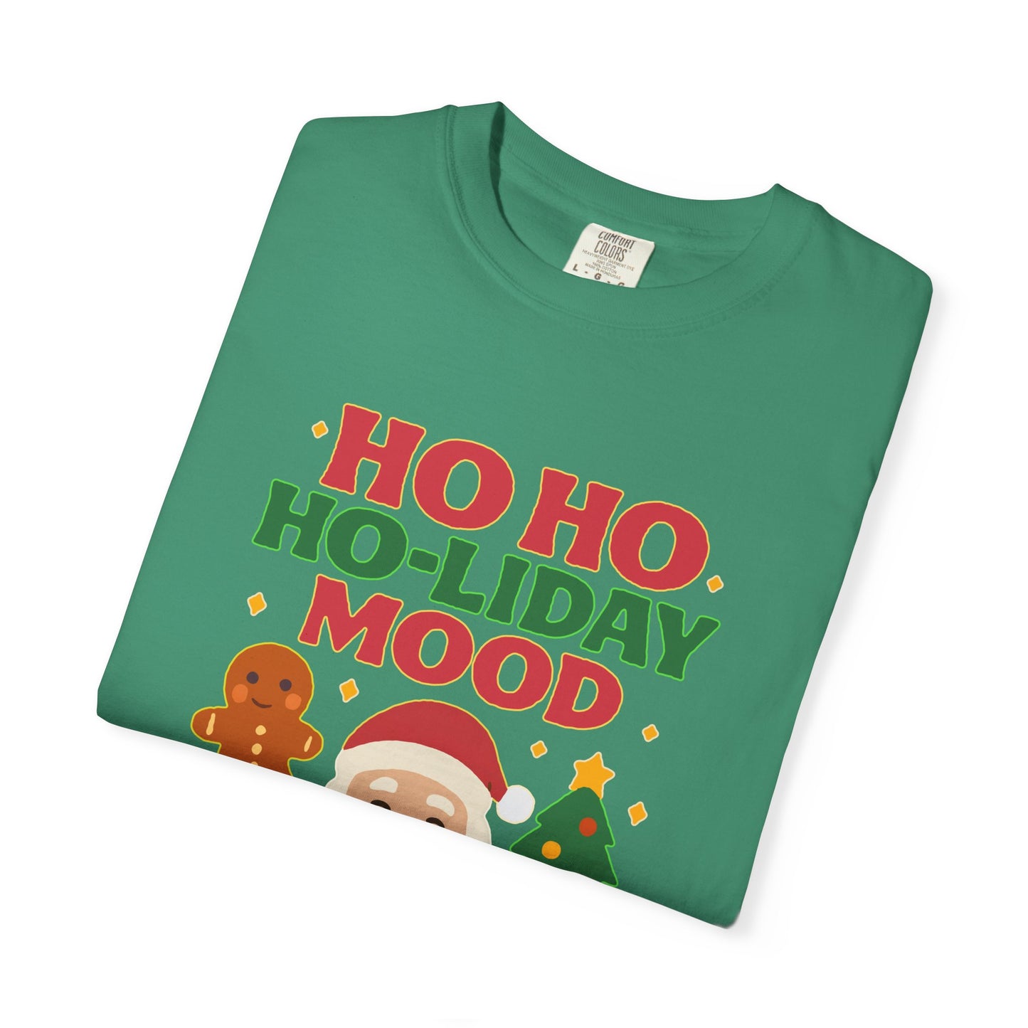 Festive Unisex T-Shirt, Ho Ho Ho-liday Mood, Christmas Shirt, Holiday Wear, Gift for Him/Her, Cozy Season Tee