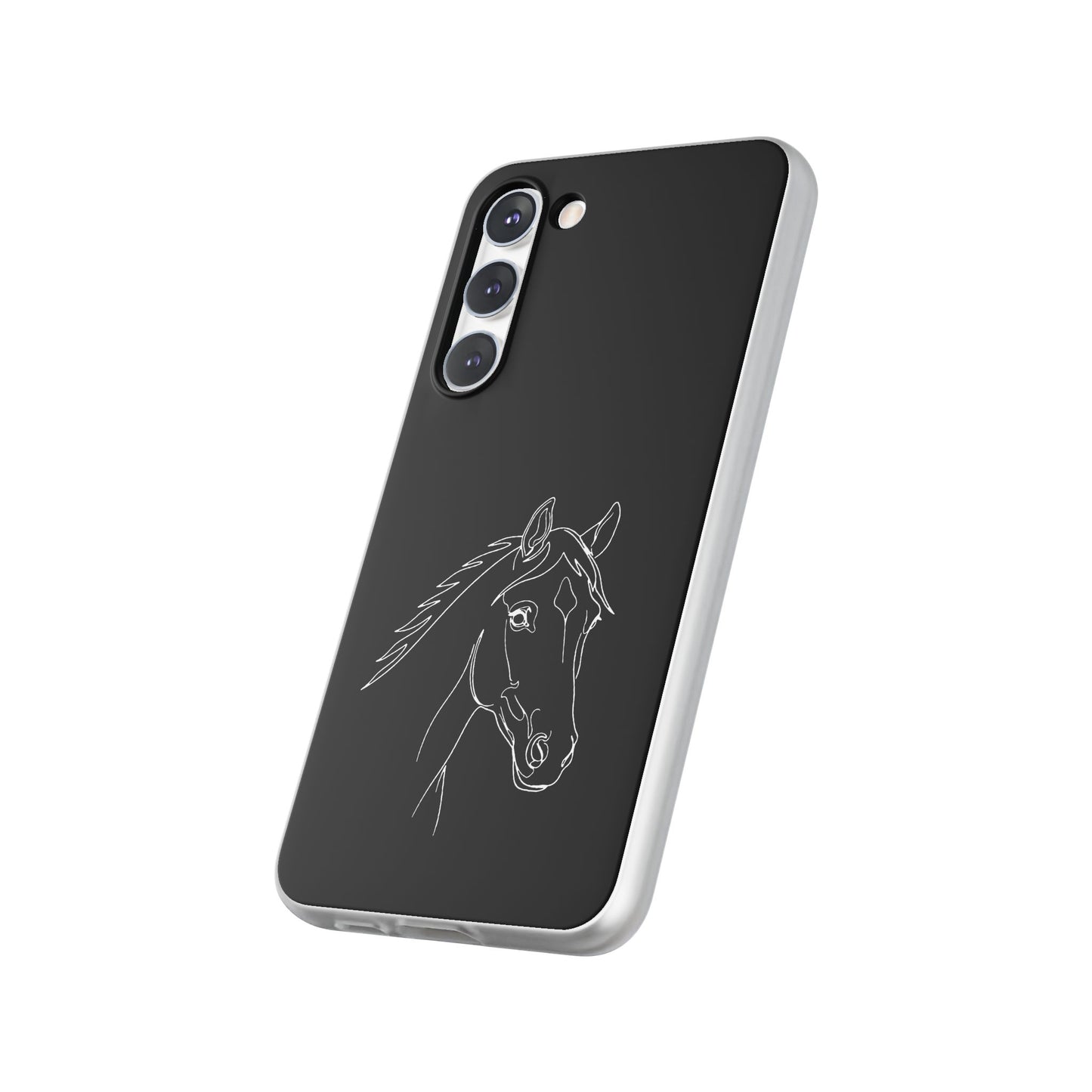 Horse Portrait Sketch - Flexi Phone Case
