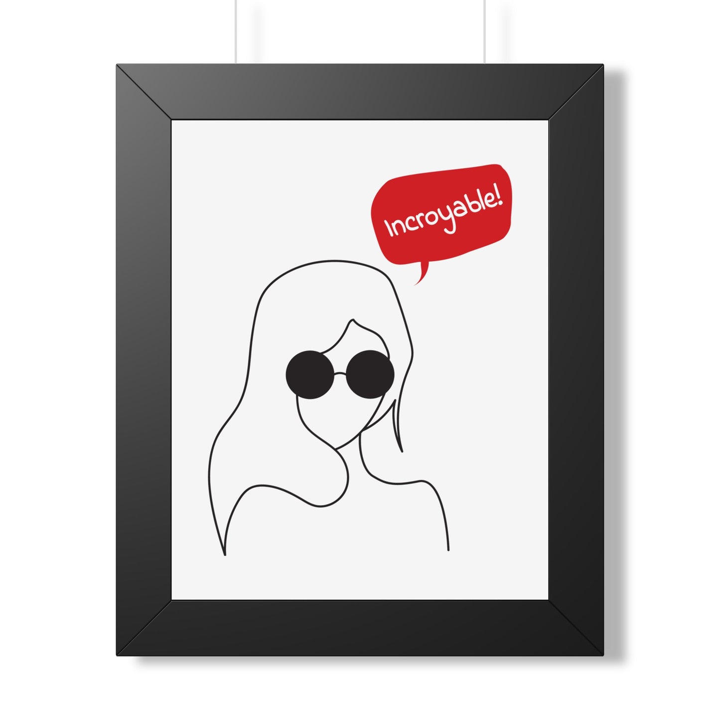 Incroyable Chic Girl - Framed Poster