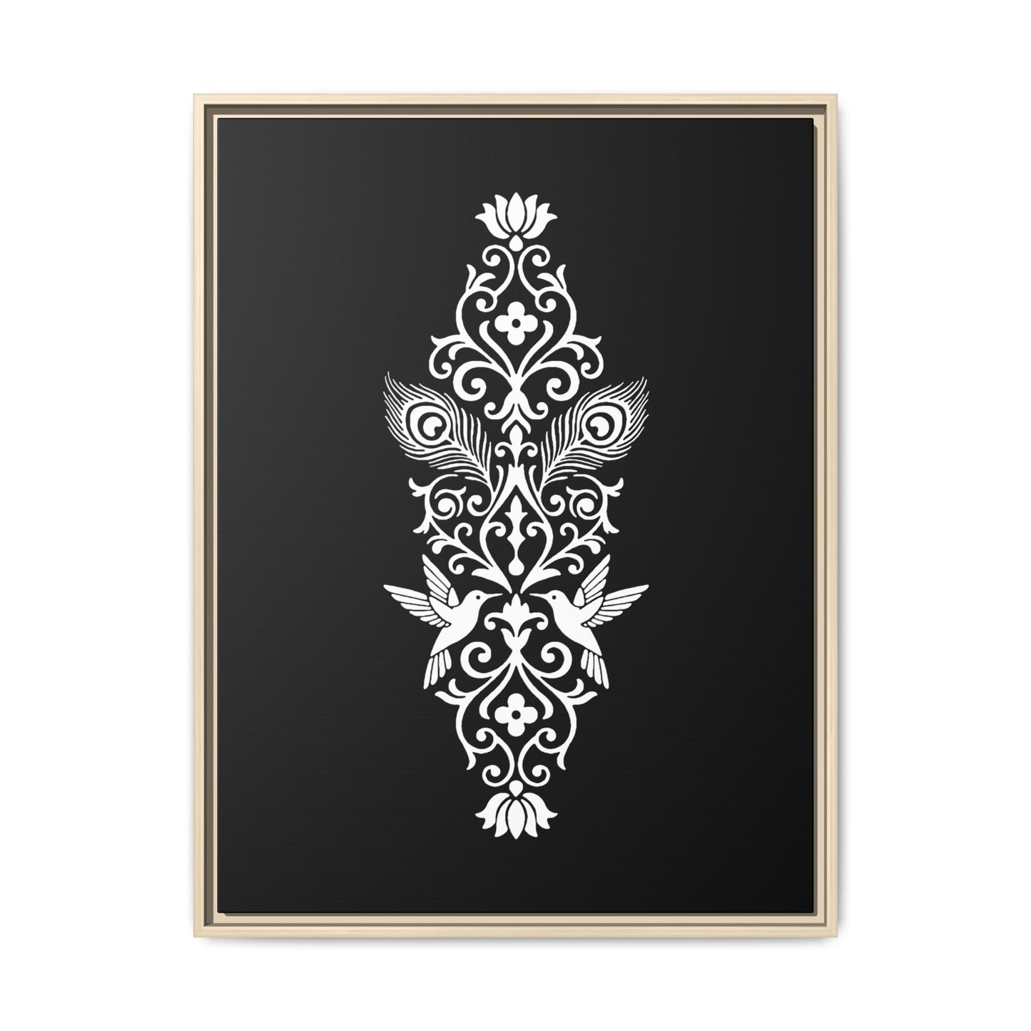 Hummingbird Soulmates - Framed Canvas