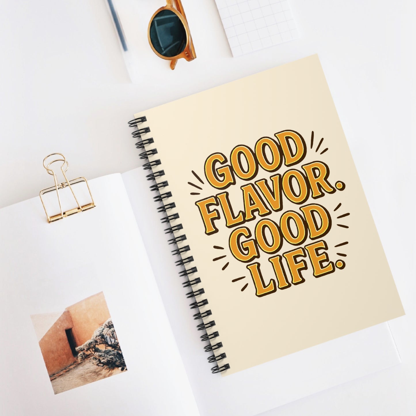 Good Flavor. Good Life. - Spiral Notebook