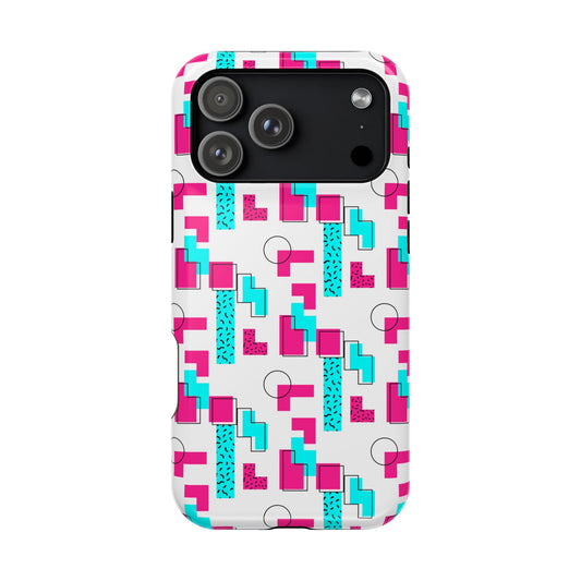 Retro Geometric Vibes - Magnetic Phone Case