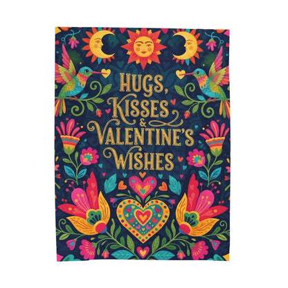Hugs, Kisses & Valentine's Wishes - Blanket