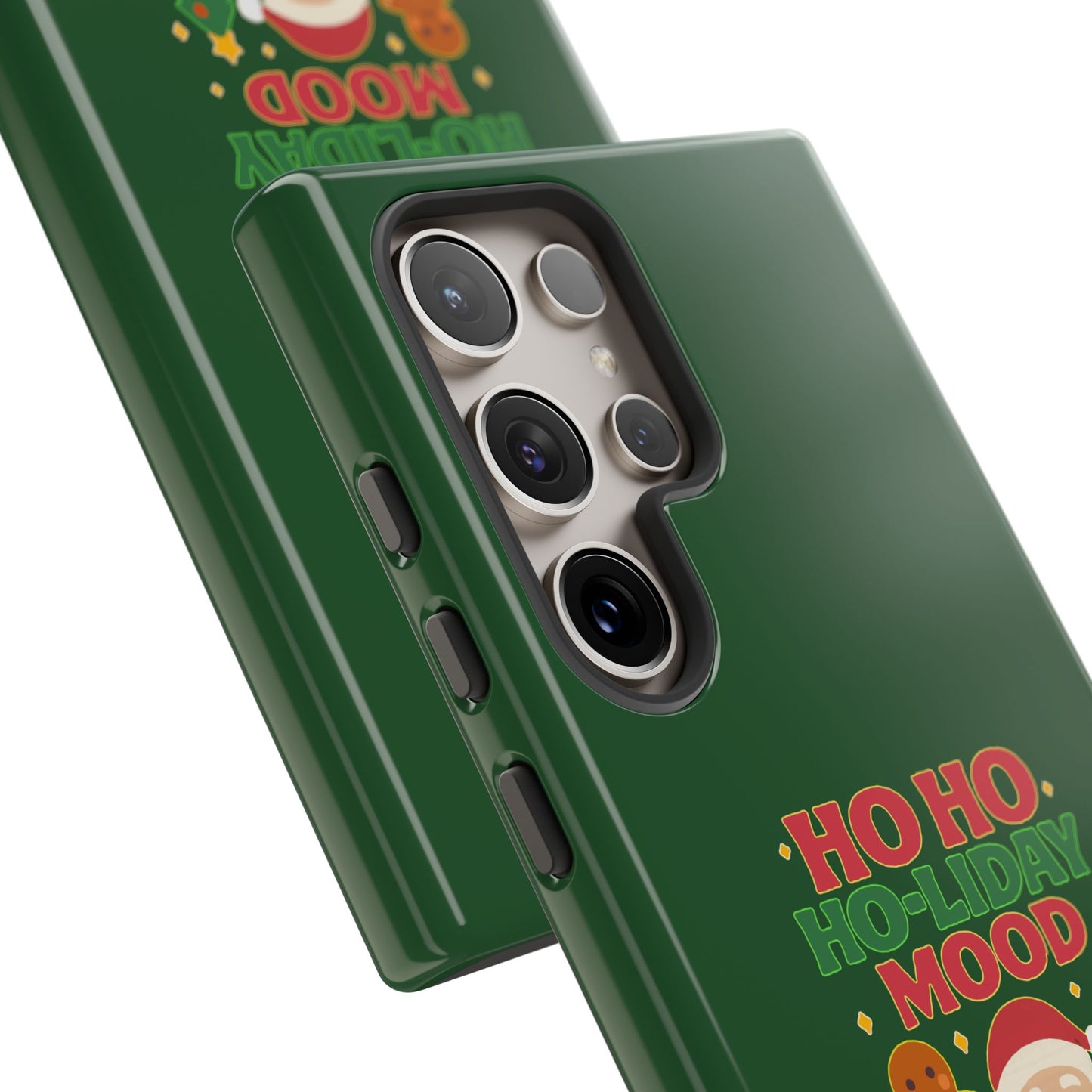 Christmas Phone Case, Ho Ho Ho-liday Mood, Festive Phone Cover, Santa Christmas Accessory, Holiday Gift, Winter Vibes
