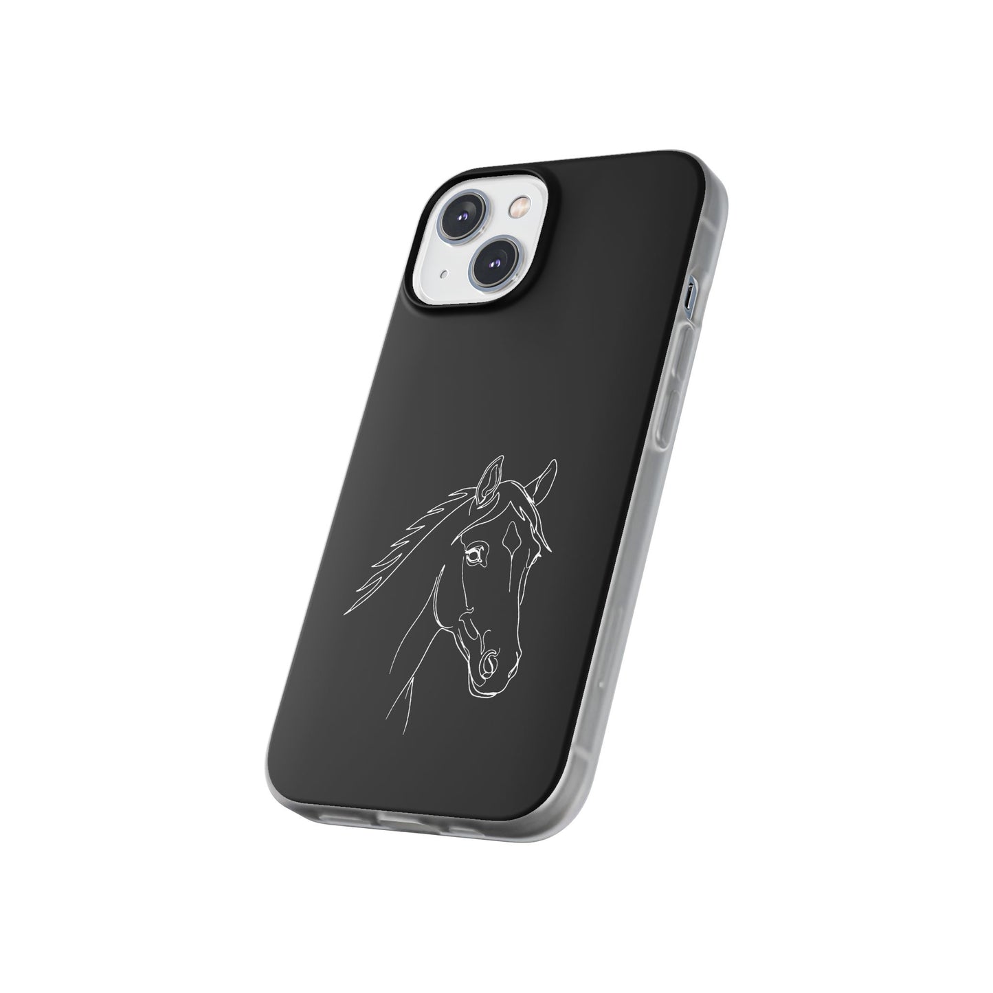 Horse Portrait Sketch - Flexi Phone Case