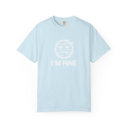 I’m Fine Glitched Smiley - T-Shirt