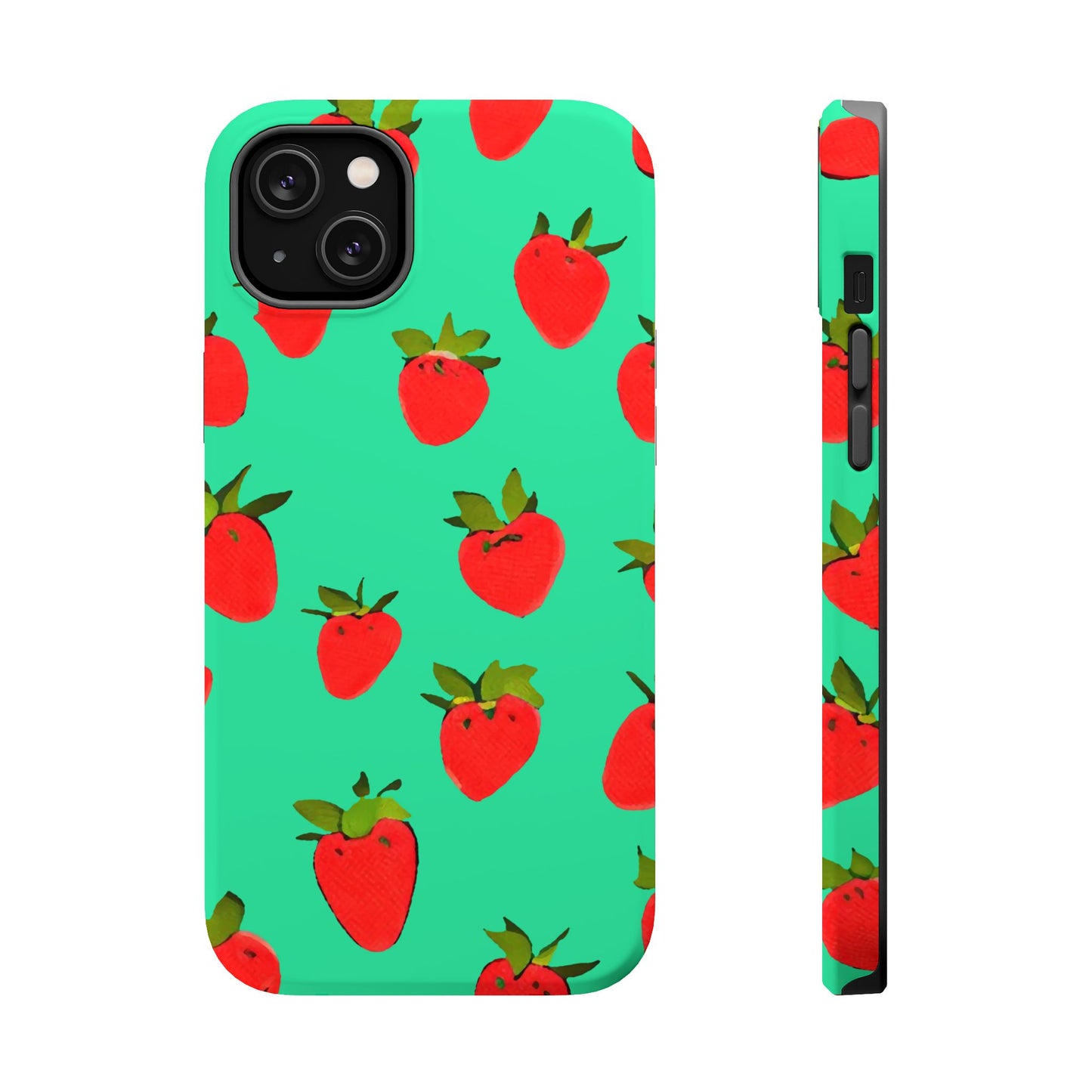 Strawberry Pattern - Magnetic Phone Case