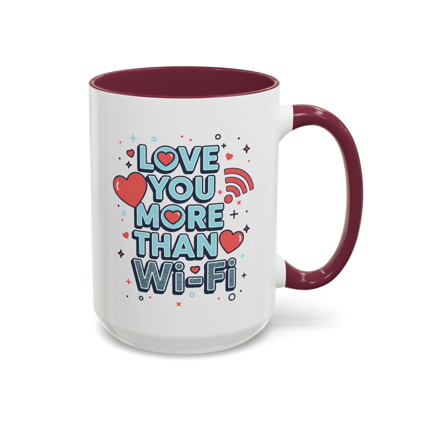 Love You More Than Wi‑Fi - Colorful Mug