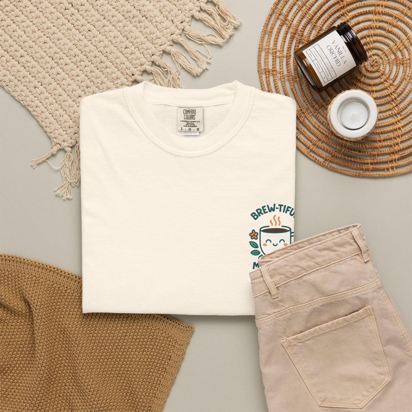 Brew-tiful Mornings Start Here - T-Shirt