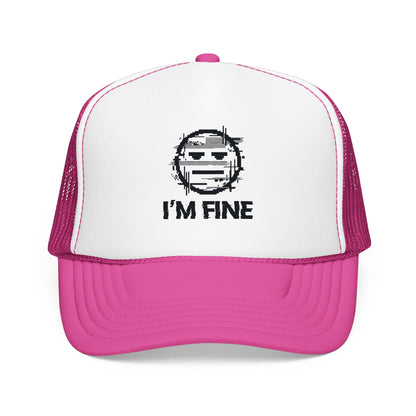 I’m Fine Glitched Smiley - Cap