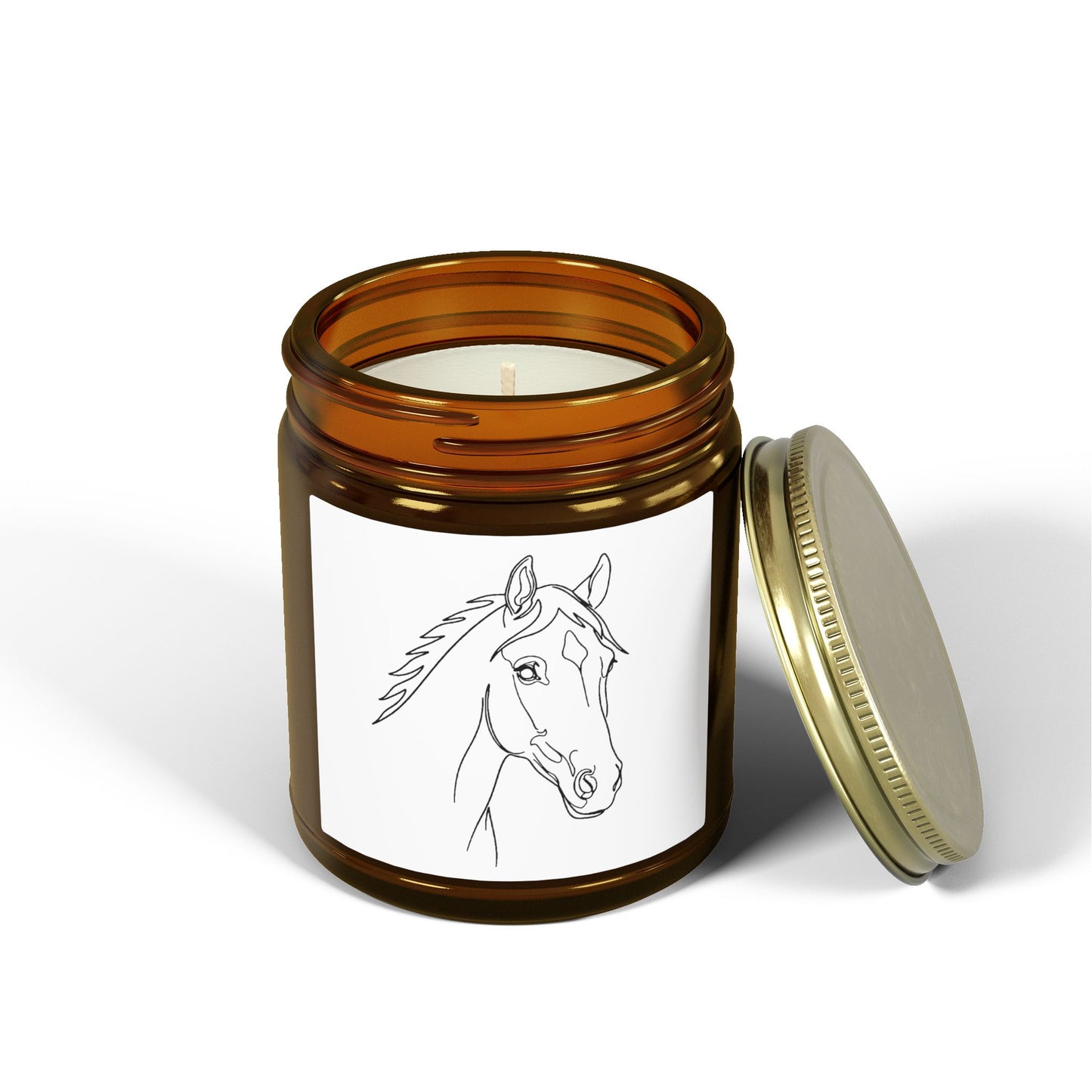 Horse Portrait Sketch - Scented Candle