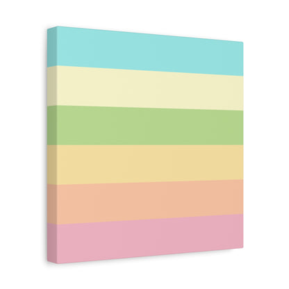Pastel Stripes - Canvas