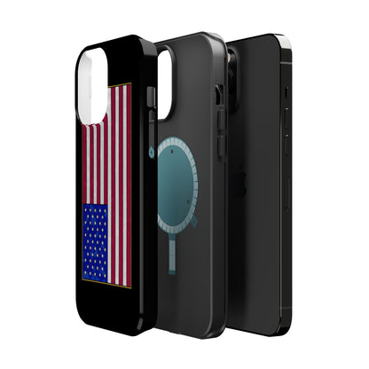 New Glory American Flag (Gold Edge Edition) - Magnetic Phone Case