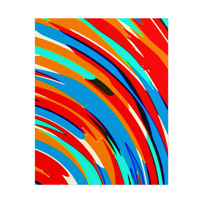 Abstract Rainbow Swirl Arc - Poster