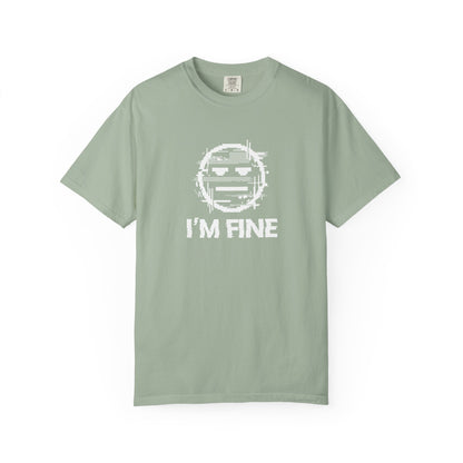 I’m Fine Glitched Smiley - T-Shirt