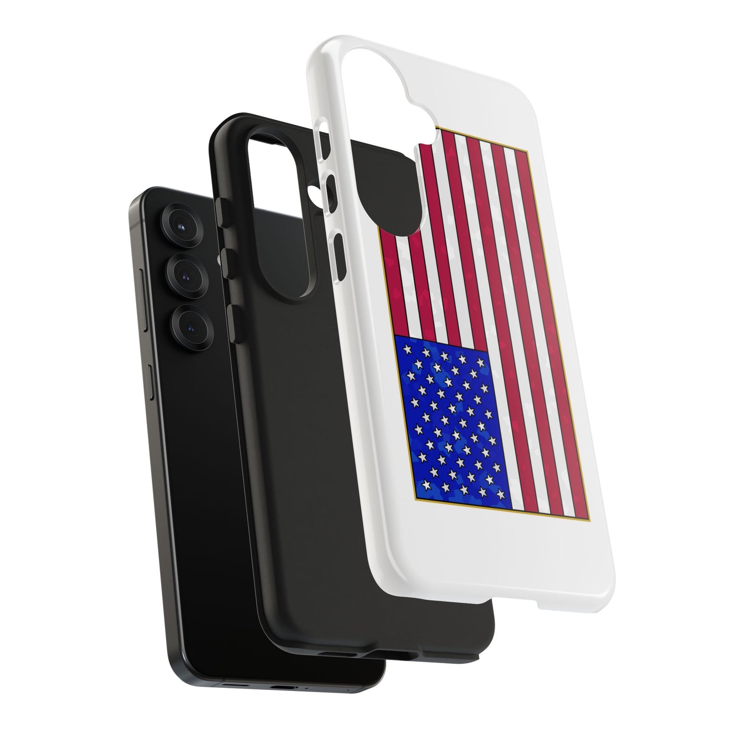 New Glory American Flag (Gold Edge Edition) - Phone Case