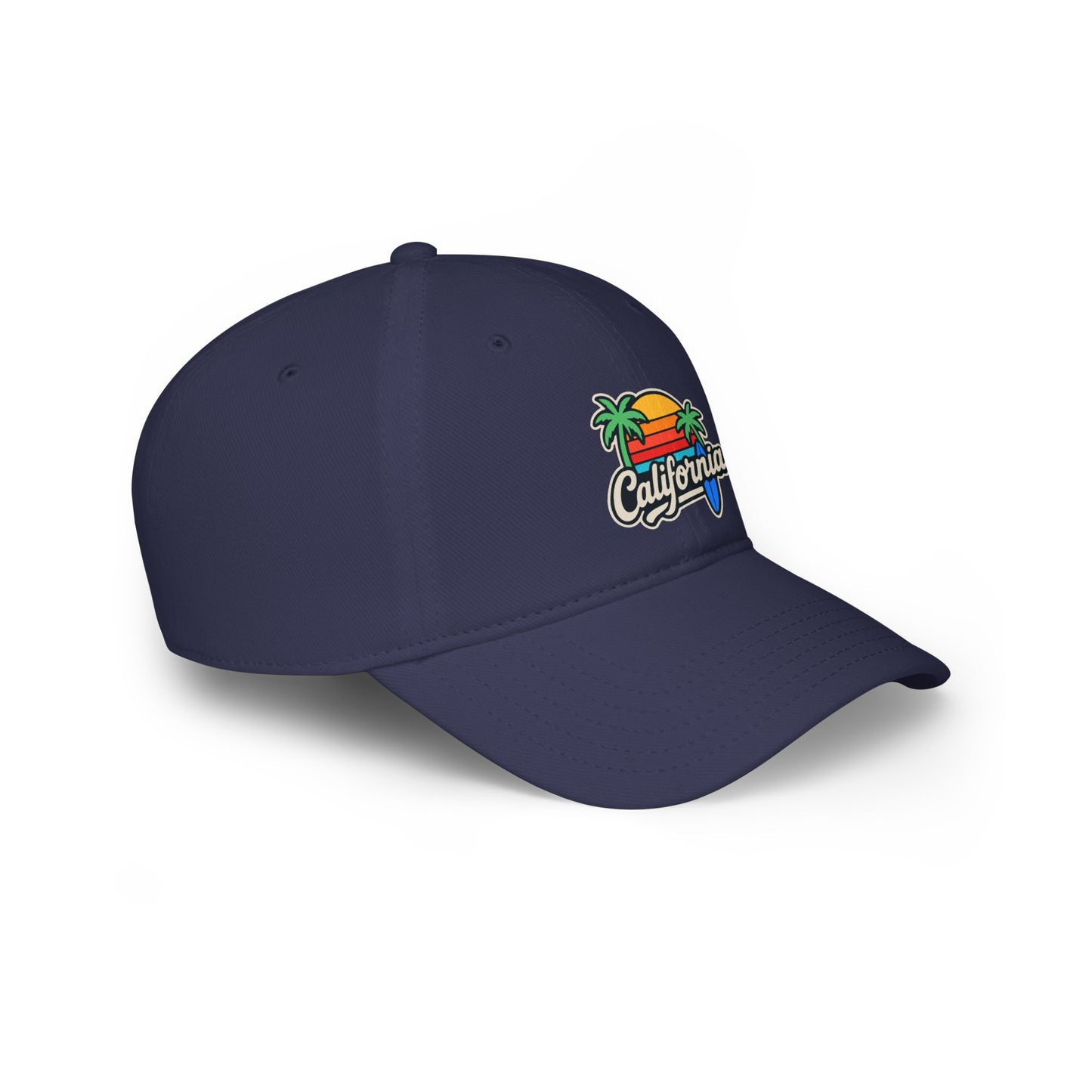 California Sunset Low Profile Baseball Cap, Beach Hat, Summer Accessory, Travel Gear, Vacation Cap, Gift for Him/Her
