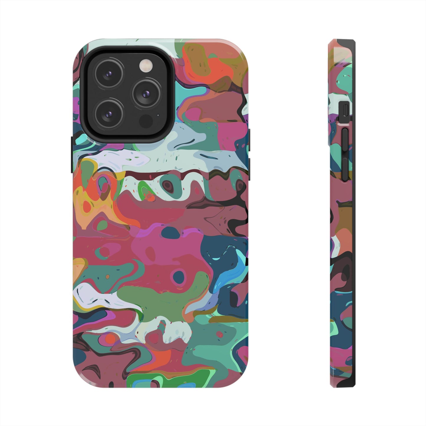 Colorful Abstract Marble - Phone Case