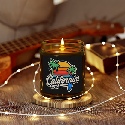 California Scented Candle, Tropical Home Decor, Relaxation Gift, Aromatherapy Candle, Beach Vibes, Cozy Living, Gift for Her