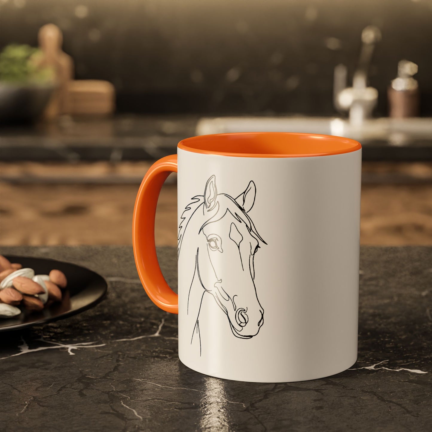 Horse Portrait Sketch - Colorful Mug