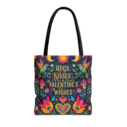 Hugs, Kisses & Valentine's Wishes - Tote Bag