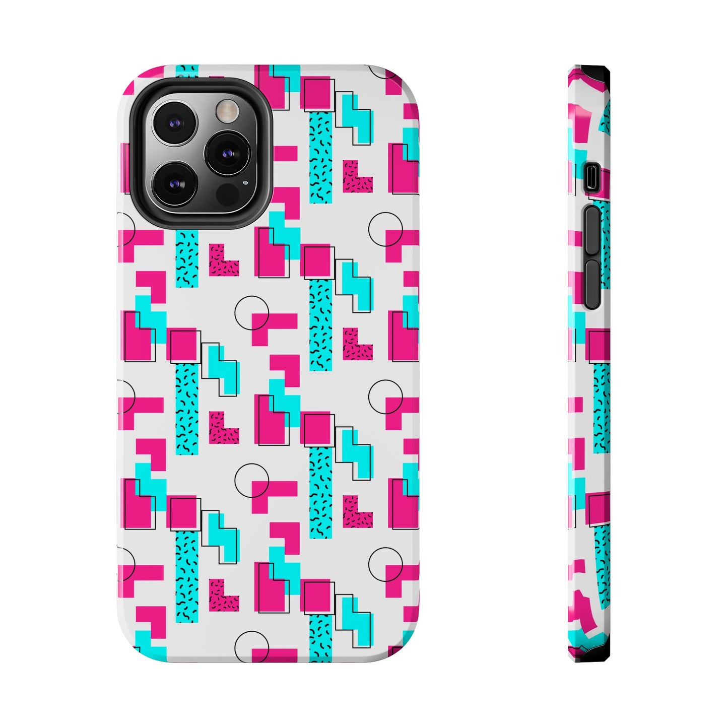 Retro Geometric Vibes - Phone Case