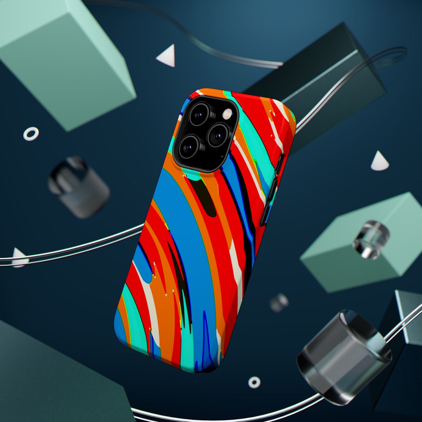 Abstract Rainbow Swirl Arc - Magnetic Phone Case