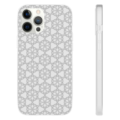 Elegant Geometric Phone Case, Stylish Flexi Case for Everyday Use, Slim Fit, Gift Idea, Trendy Accessory, Minimalist Design