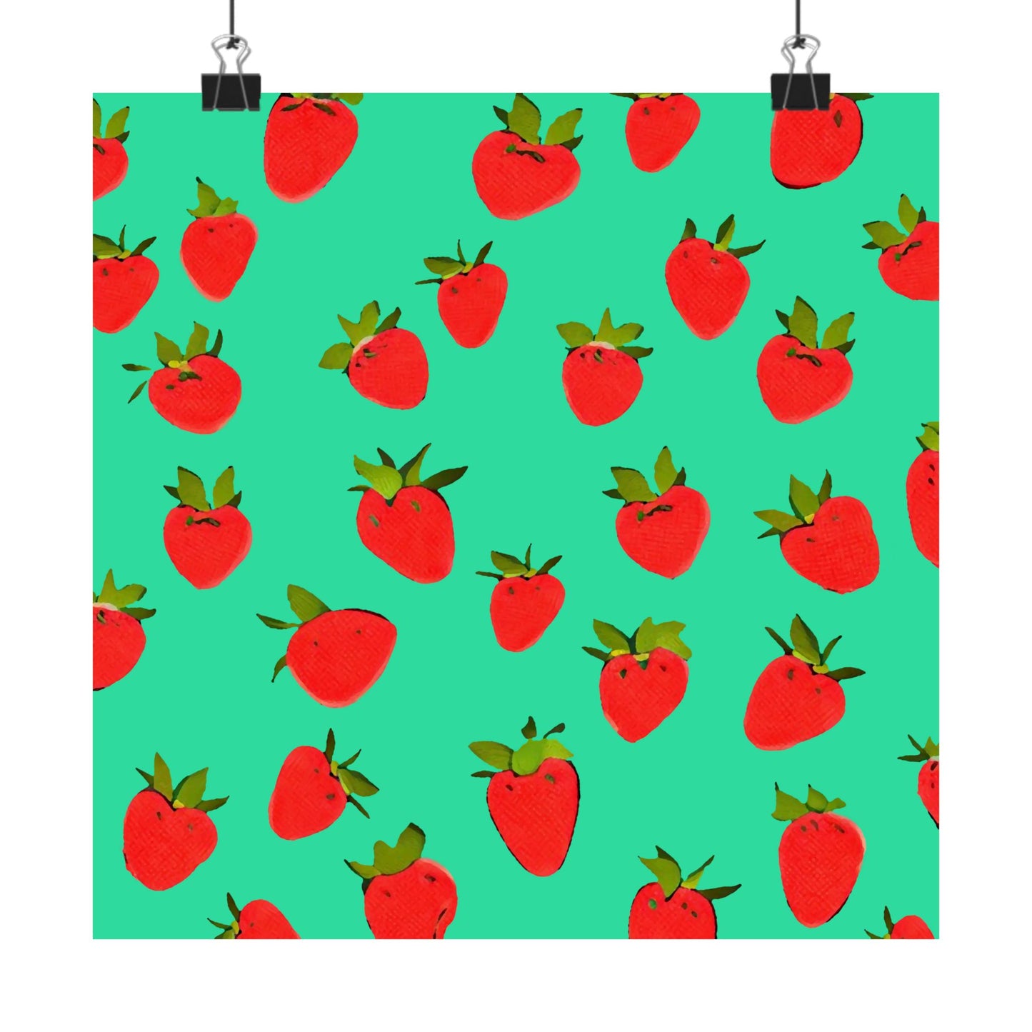 Strawberry Pattern - Poster